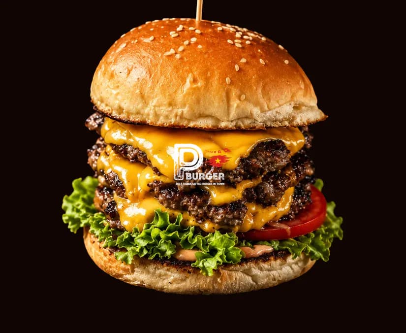 Super Burger with two Australian beef patties and cheddar